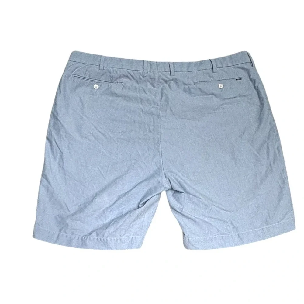 Polo Ralph Lauren Shorts Mens‎ 44B Blue Oxford Cotton Flat Front Casual Classic